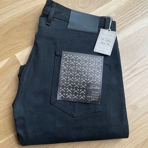 3sixteen Slim Tapered Double Black Selvedge Denim